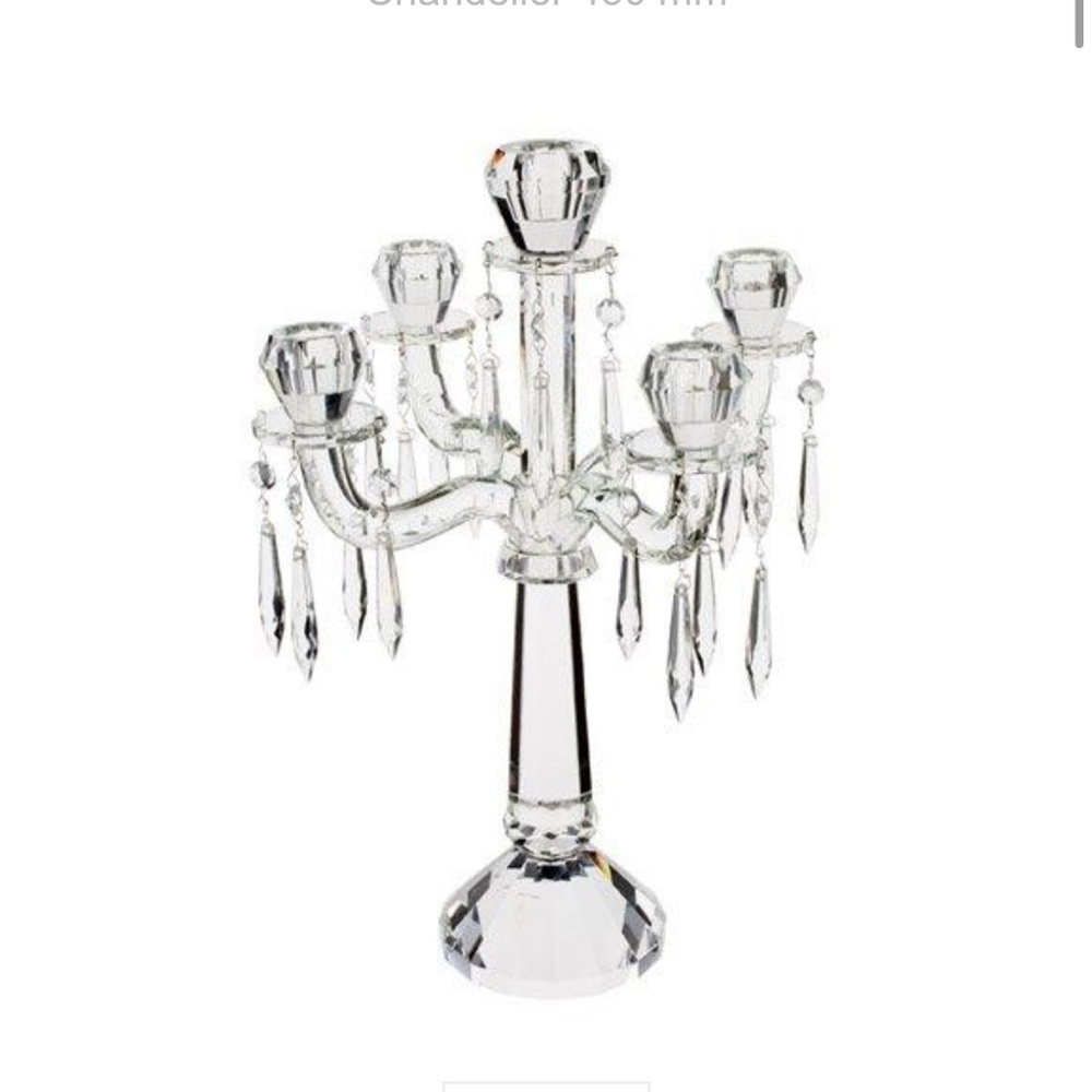 Two Villeroy and Boch crystal candelabras